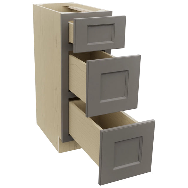 Fabuwood Fusion Stone VDB12-34 Vanity Drawer Cabinet, Open View
