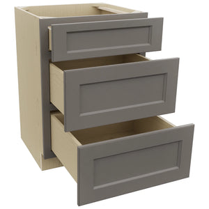 Fabuwood Fusion Stone VDB24-34 Vanity Drawer Cabinet, Open View