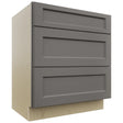 Fabuwood Fusion Stone VDB30-34 Vanity Drawer Cabinet, Front View