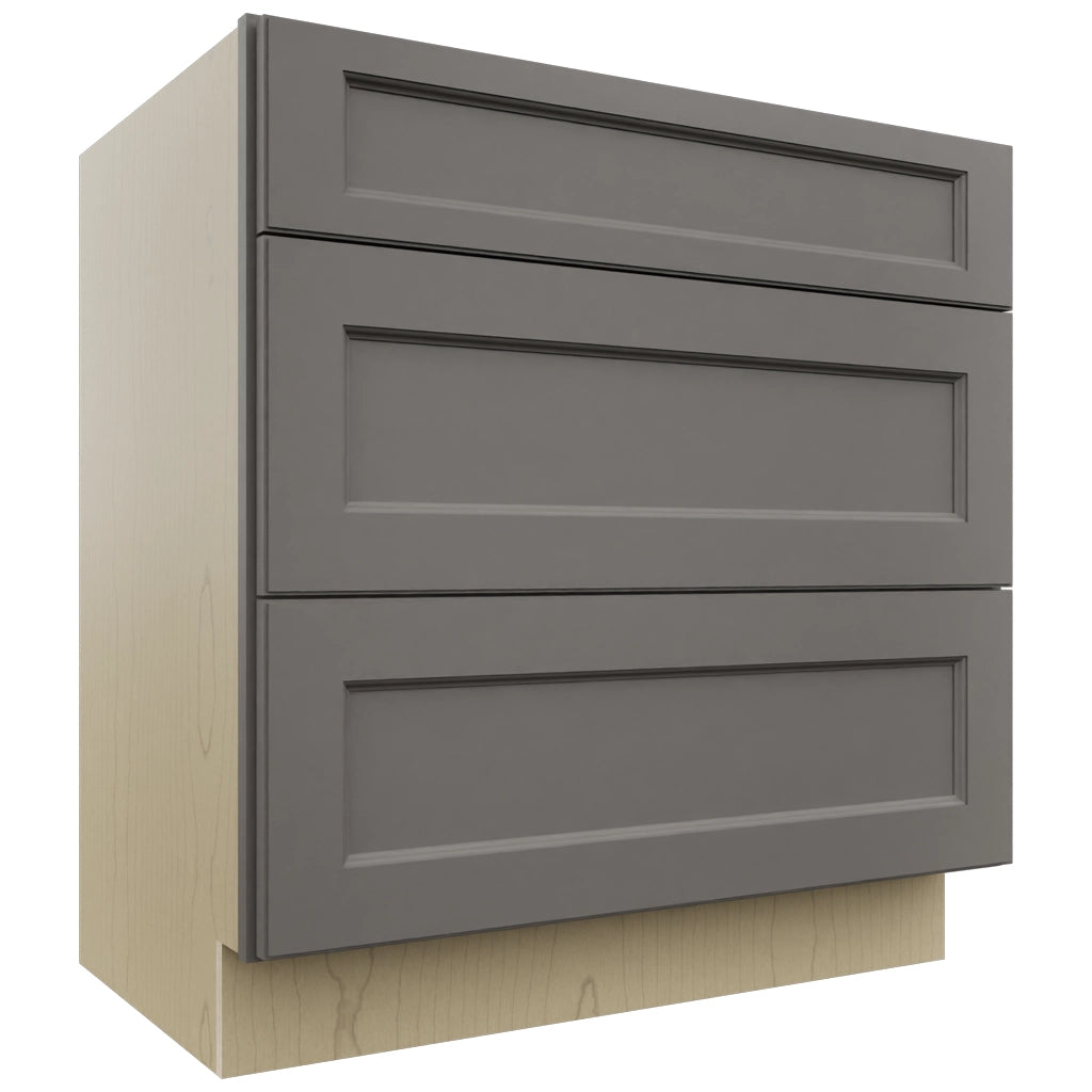 Fabuwood Fusion Stone VDB33-34 Vanity Drawer Cabinet, Front View