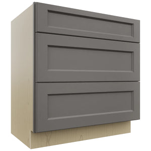 Fabuwood Fusion Stone VDB33-34 Vanity Drawer Cabinet, Front View