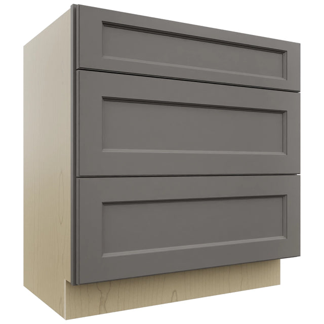 Fabuwood Fusion Stone VDB33-34 Vanity Drawer Cabinet, Front View