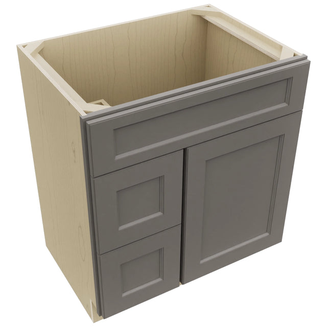 Fabuwood Fusion Stone VSD36DL Vanity Combo Cabinet, Top View