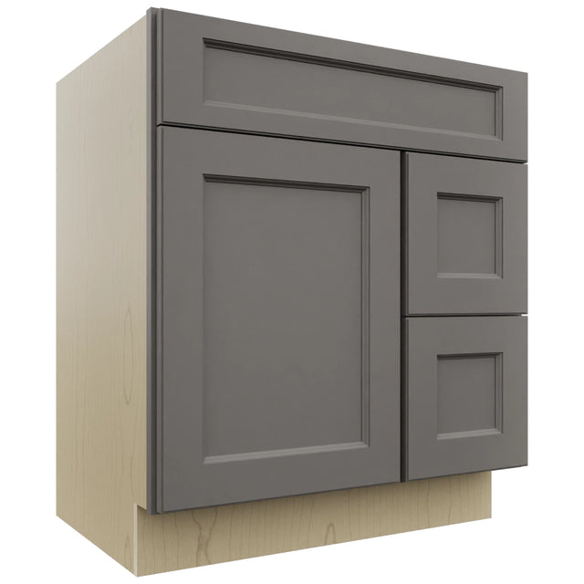 Fabuwood Fusion Stone VSD36DR Vanity Combo Cabinet, Front View