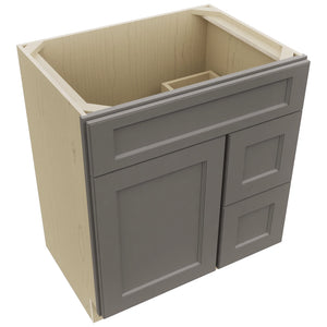 Fabuwood Fusion Stone VSD36DR Vanity Combo Cabinet, Top View