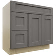 Fabuwood Fusion Stone VSD42 Vanity Combo Cabinet, Front View