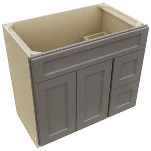 Fabuwood Fusion Stone VSD48 Vanity Combo Cabinet, Top View
