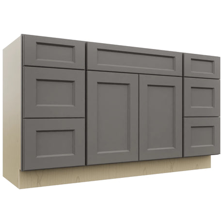 Fabuwood Fusion Stone VSD60SINGLE Vanity Combo Cabinet, Front View