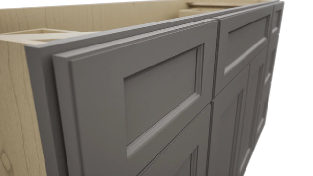 Fabuwood Fusion Stone VSD60SINGLE Vanity Combo Cabinet, Detail View