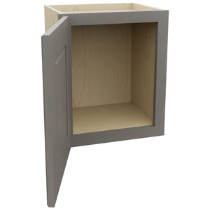 Fabuwood Fusion Stone W1518 Wall Standard Cabinet, Open View