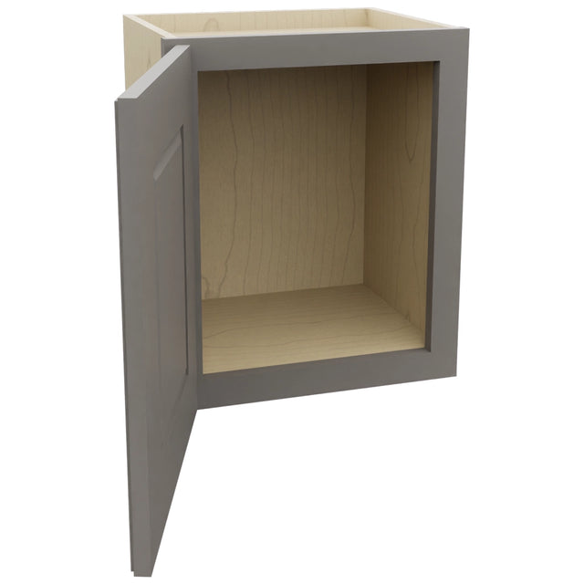 Fabuwood Fusion Stone W1518 Wall Standard Cabinet, Open View