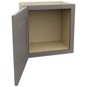 Fabuwood Fusion Stone W1818 Wall Standard Cabinet, Open View
