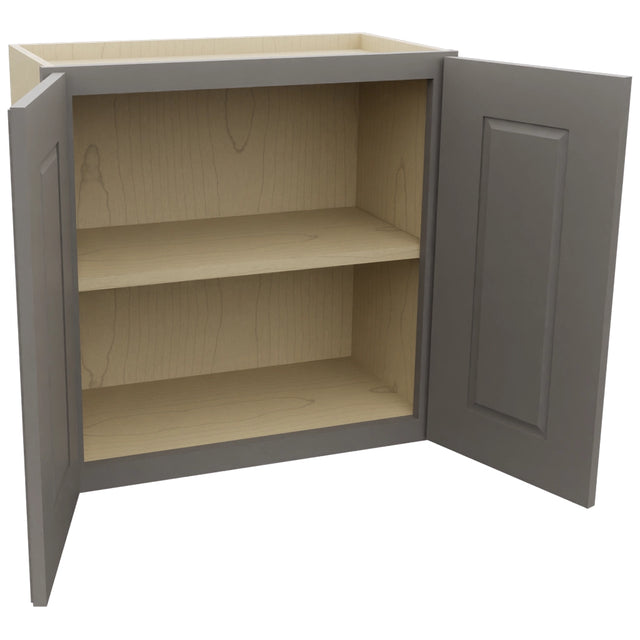 Fabuwood Fusion Stone W2424 Wall Standard Cabinet, Open View