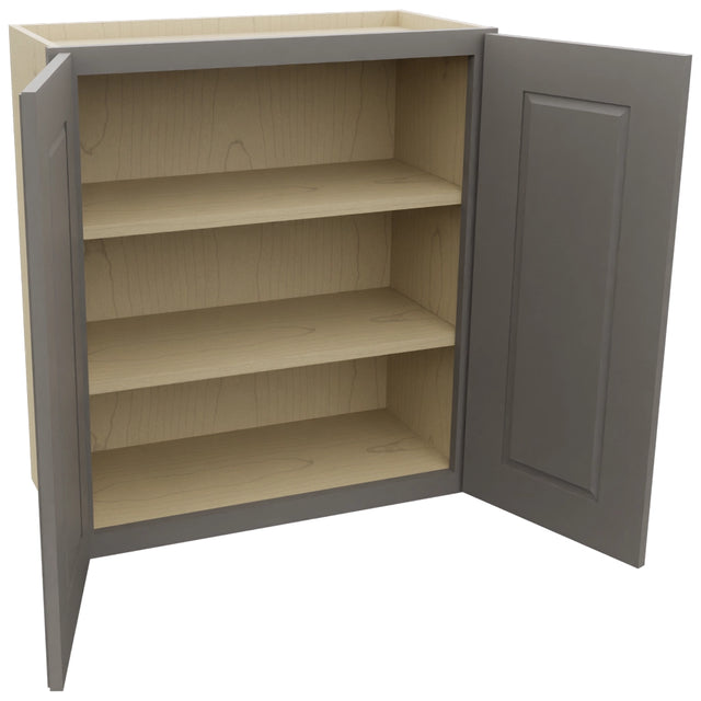 Fabuwood Fusion Stone W2730 Wall Standard Cabinet, Open View