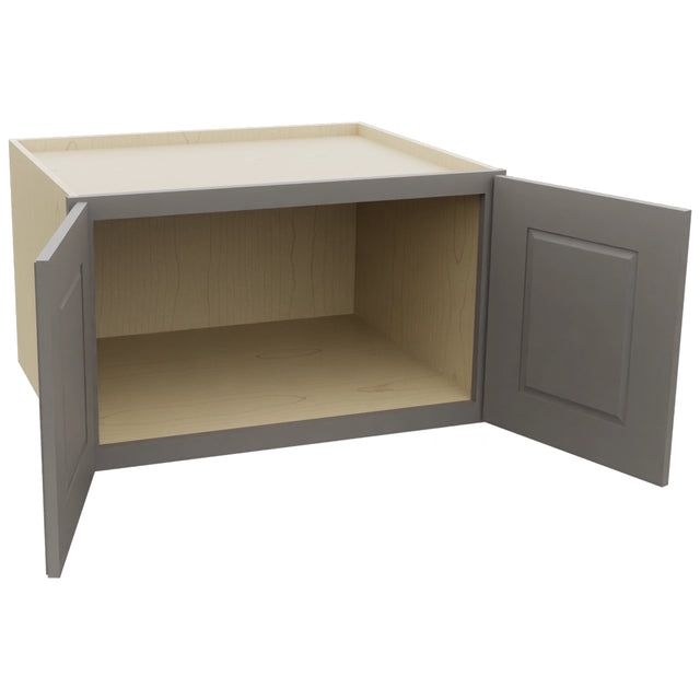 Fabuwood Fusion Stone W301824 Wall Deep Cabinet, Open View