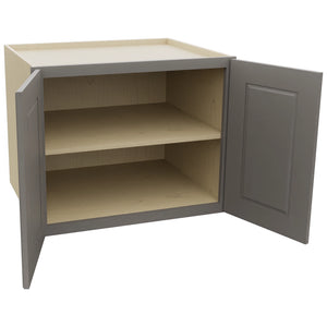 Fabuwood Fusion Stone W302424 Wall Deep Cabinet, Open View