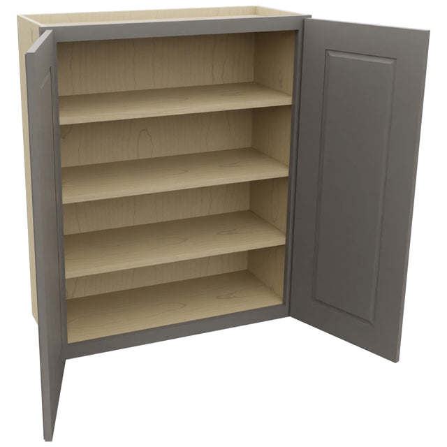 Fabuwood Fusion Stone W3036 Wall Standard Cabinet, Open View