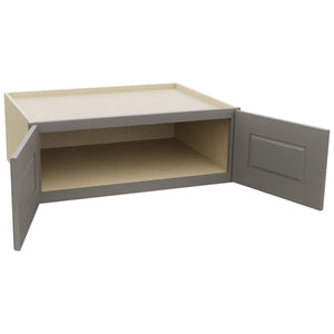 Fabuwood Fusion Stone W331224 Wall Deep Cabinet, Open View
