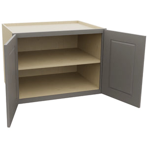 Fabuwood Fusion Stone W332424 Wall Deep Cabinet, Open View