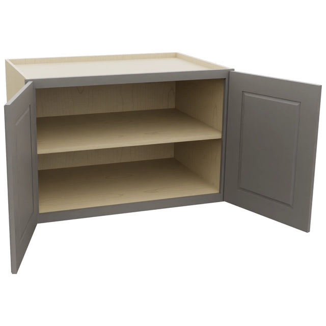 Fabuwood Fusion Stone W362424 Wall Deep Cabinet, Open View