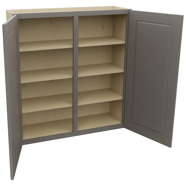 Fabuwood Fusion Stone W3942 Wall Standard Cabinet, Open View