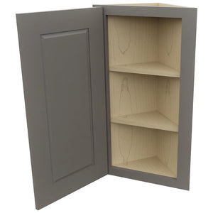 Fabuwood Fusion Stone WAE1230 Wall Angle End Cabinet, Open View
