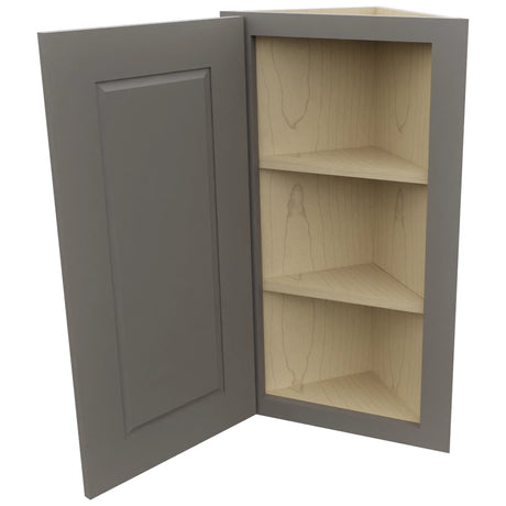 Fabuwood Fusion Stone WAE1230 Wall Angle End Cabinet, Open View