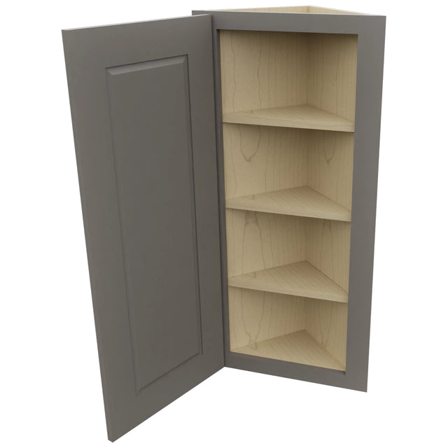 Fabuwood Fusion Stone WAE1236 Wall Angle End Cabinet, Open View