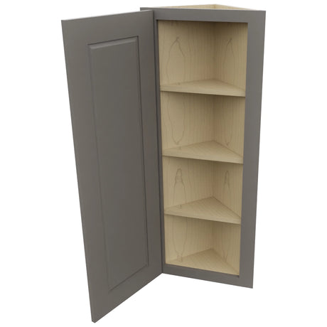 Fabuwood Fusion Stone WAE1242 Wall Angle End Cabinet, Open View