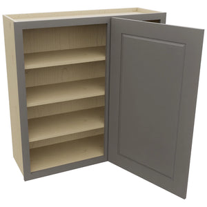 Fabuwood Fusion Stone WBC3636 Wall Corner Blind Cabinet, Open View