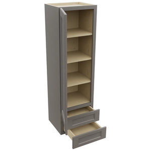Fabuwood Fusion Stone WD1860 Wall Drawer Cabinet, Open View