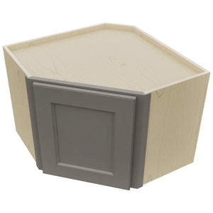 Fabuwood Fusion Stone WDC2418 Wall Corner Diagonal Cabinet, Top View