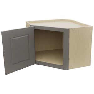 Fabuwood Fusion Stone WDC2418 Wall Corner Diagonal Cabinet, Open View