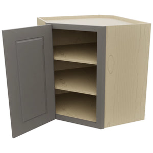 Fabuwood Fusion Stone WDC2730 Wall Corner Diagonal Cabinet, Open View