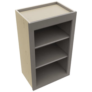 Fabuwood Fusion Stone WOS1830 Wall Open Shelf, Top View