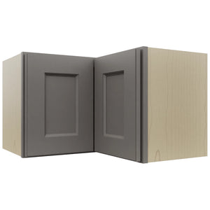 Fabuwood Fusion Stone WPC2415 Wall Corner Pie Cabinet, Front View