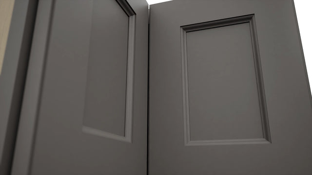 Fabuwood Fusion Stone WPC2415 Wall Corner Pie Cabinet, Detail View