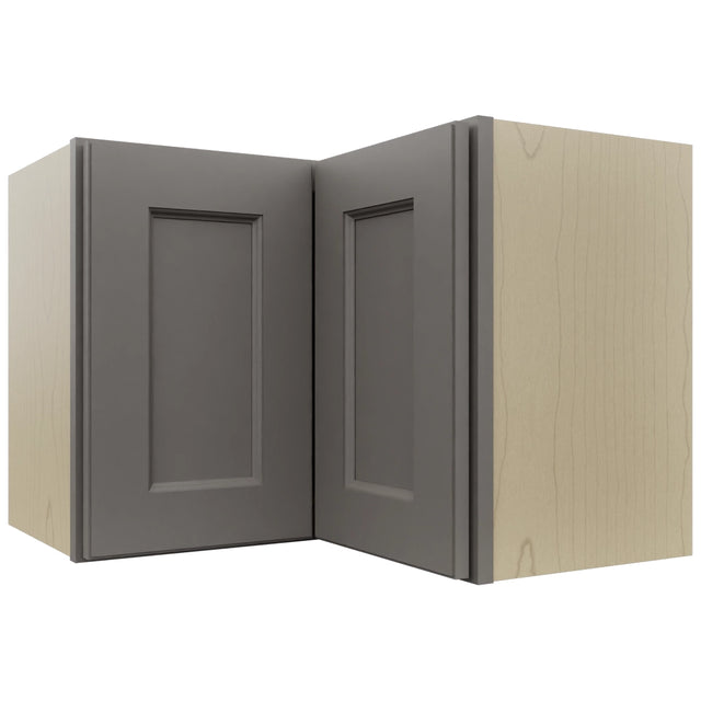 Fabuwood Fusion Stone WPC2418 Wall Corner Pie Cabinet, Front View