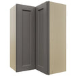 Fabuwood Fusion Stone WPC2436 Wall Corner Pie Cabinet, Front View