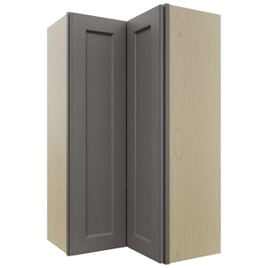 Fabuwood Fusion Stone WPC2442 Wall Corner Pie Cabinet, Front View