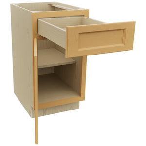Fabuwood Fusion Timber B18 Base Standard Cabinet, Open View