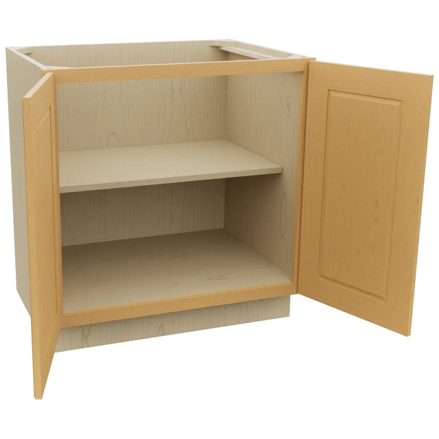 Fabuwood Fusion Timber B33FD Base Full Door Cabinet, Open View