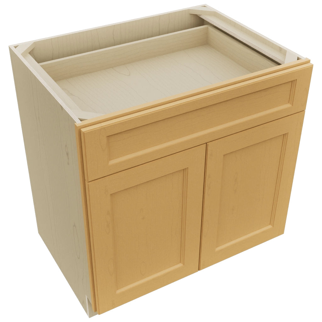 Fabuwood Fusion Timber B33SDF Base Standard Cabinet, Top View