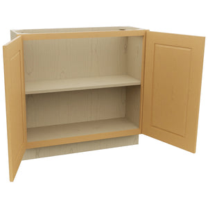 Fabuwood Fusion Timber B36FD-12D Base Full Door Cabinet, Open View