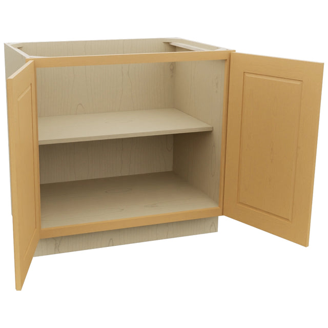 Fabuwood Fusion Timber B36FD Base Full Door Cabinet, Open View