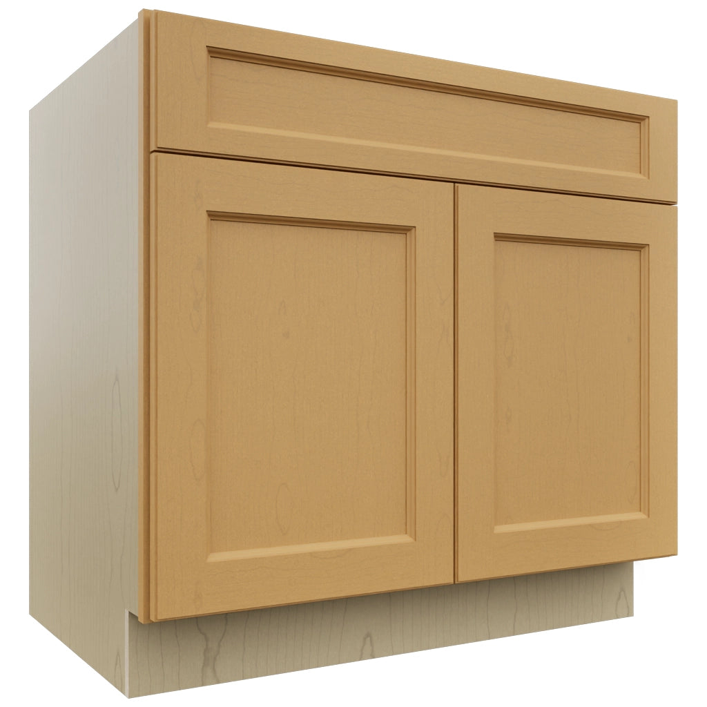 Fabuwood Fusion Timber B36SDF Base Standard Cabinet, Front View