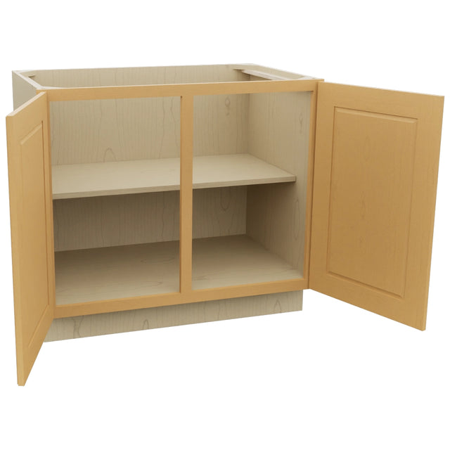 Fabuwood Fusion Timber B39FD Base Full Door Cabinet, Open View