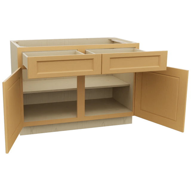 Fabuwood Fusion Timber B48 Base Standard Cabinet, Open View