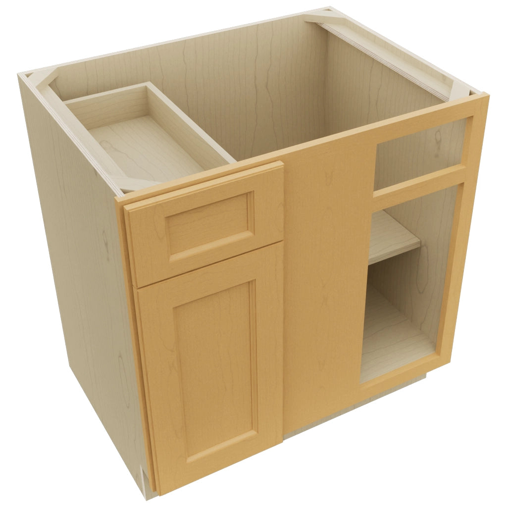 Fabuwood Fusion Timber BLB39/42 Base Corner Blind Cabinet, Top View