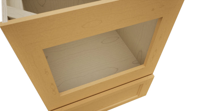 Fabuwood Fusion Timber BMC24 Base Microwave Cabinet, Detail View